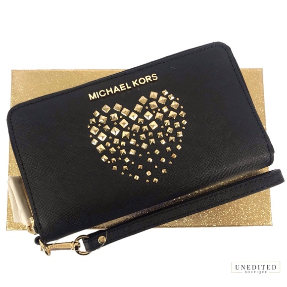 michael kors wallet with studs